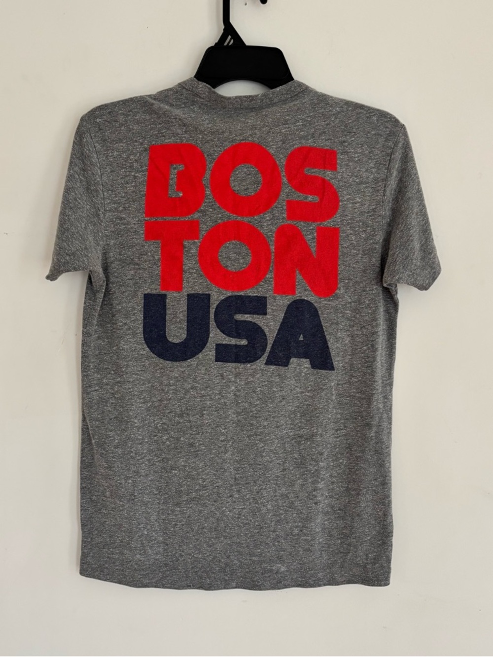Tailgate Boston USA Graphic Tee XS Gray Pocket Shirt